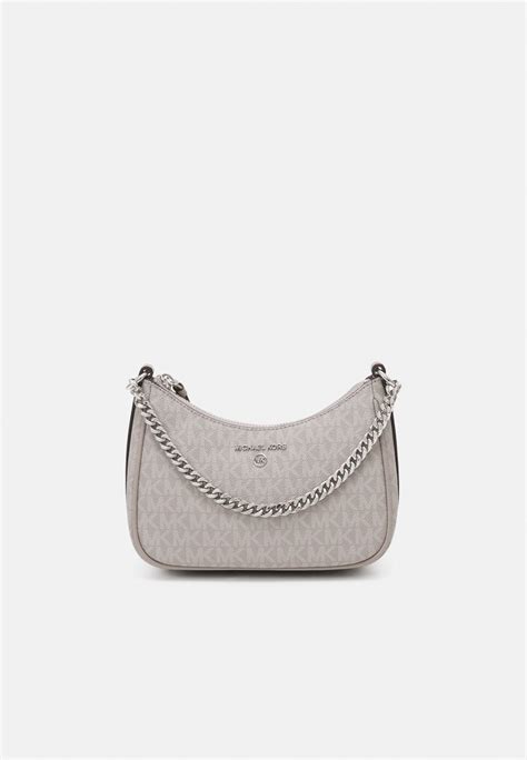 michael kors convertible pouchette pearl grey|Amazon.com: MICHAEL Michael Kors Medium Pouchette Pearl .